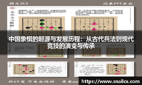 中国象棋的起源与发展历程：从古代兵法到现代竞技的演变与传承